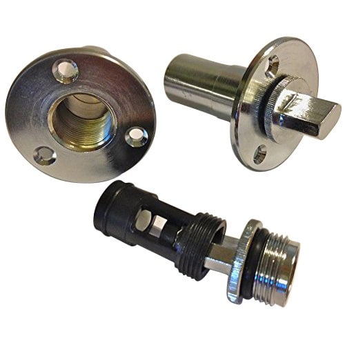Boatwise Safety Drain Plug, Chrome