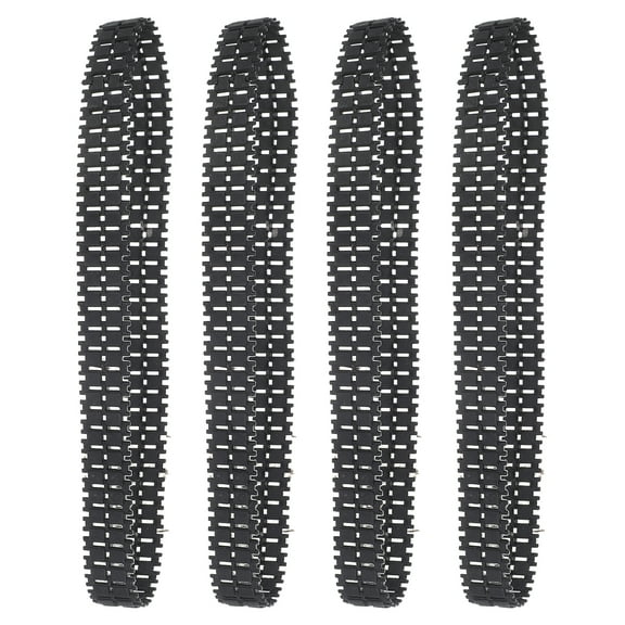 Raindrops 4 Pcs Model Tank Tracks Cars Crawler Remote Control Car 15.00X6.00X1.50CM Black