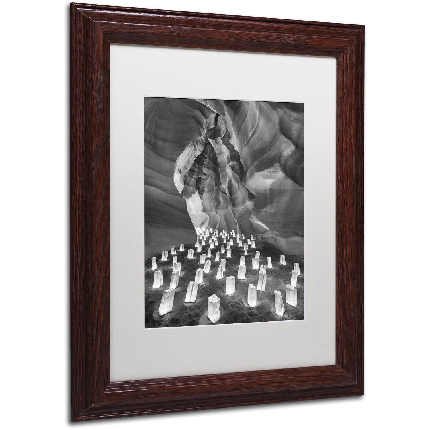 Trademark Fine Art "Candle Canyon II" Canvas Art by Moises Levy White Matte, Wood Frame