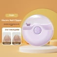 thumbnail image 3 of Electric Toenail & Fingernail Trimmer Grinder - Effortless Baby Nail Trimmer - Electric Heads（ Purple ）, 3 of 4