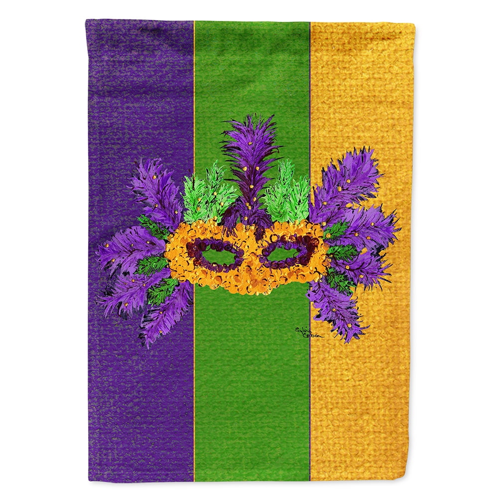 Mardi Gras Flag Canvas House Size