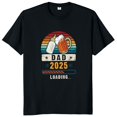 thumbnail image 1 of Camiseta Retro para papá camisetas divertidas con texto español para amantes de la cerveza camisetas de regalo para papá futuro camisetas informales suaves de algodón Unisex talla europea, 1 of 7