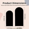 thumbnail image 2 of Arch Backdrop Cover Set of 2 (6/7.2ft) Wedding Arch Cover Spandex Arched Stand Covers Stretchy Backdrop for Birthday Balloon Party Graduation Decoration Wedding, 2 of 8