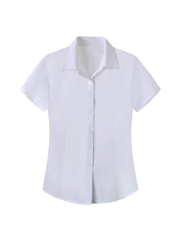 Women'S Shirt Short Sleeve Elastic Slim Breathable Comfortable Shirt Women Poplin Shirt Women Tennis Shirts