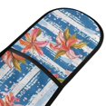 thumbnail image 2 of Dailycode Double Sided Oven Mitt with Loop Heat Resistant Kitchen Long Potholders 7" x 35" Lily Flowers on Stripe, 2 of 6