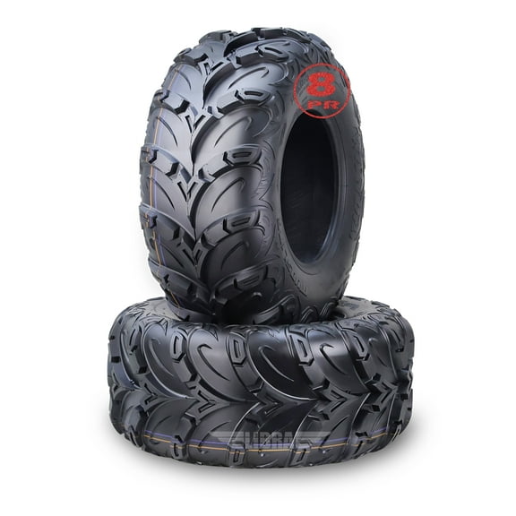 (2) 24x10-12 Premium 8PR ATV Rear Tires Set for 15-17 Honda Pioneer 500