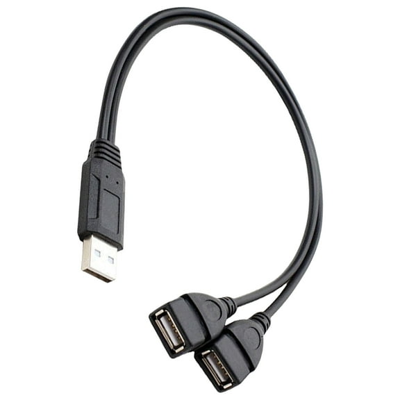 USB Y Splitter Cable for Charging 2 in 1 USB Male to 2 USB2.0 Female Extender Cable Data Charging Split Adapter