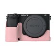 thumbnail image 1 of GadgetCom Camera Half Case Compatible with Sony Alpha 6400 A6400 , Anti-Slip PU Leather Shell Protective Cover, 1 of 7