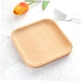 thumbnail image 3 of OULII 1Pack Table Decoration Fruit Plate Salad Plate Wood Log Color for Friends, 3 of 7