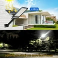 thumbnail image 4 of Solar Street Lights, 66000LM Commercial Outdoor Solar Street Lights, Waterproof Dusk to Dawn Solar Lights with Remote Control, Solar Flood Lights for Yard Garden Parking Lot, 4 of 8