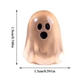 thumbnail image 2 of QLUEWX Glow in The Dark Mini Ghost Figurine, Luminous Glitter Pastel Tiny Ghost Statues, DIY Hanging Ornaments for Fairy Garden Tiered Tray, Halloween Decorations for Home Party Tabletop Decor F, 2 of 8