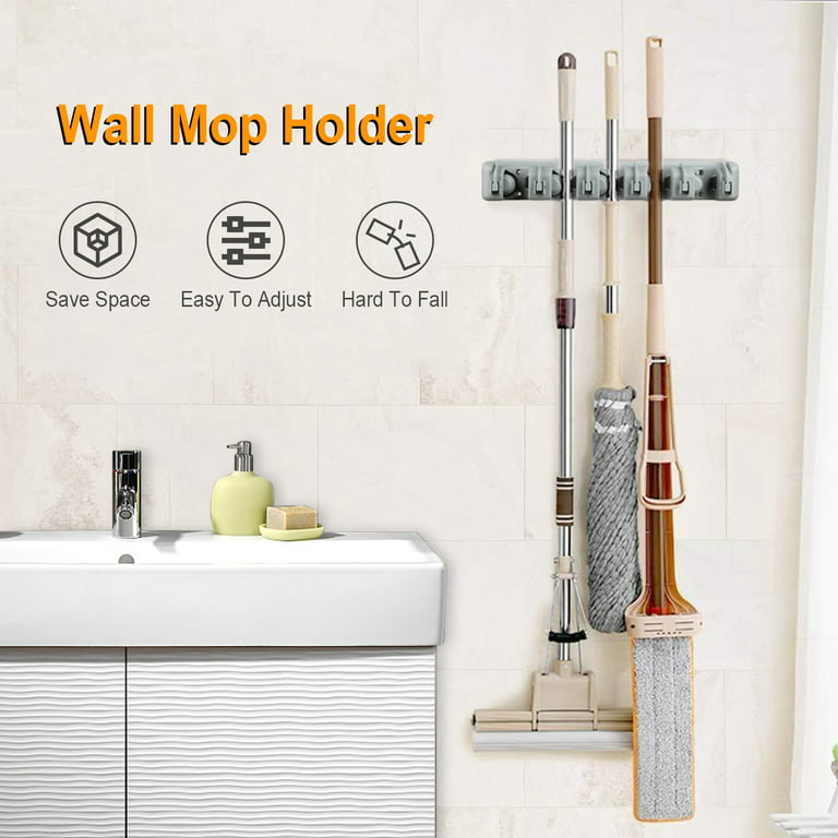 Wall Mounted Mop and Broom Holder By AK –