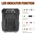 thumbnail image 5 of Battery Charger For Ridgid R840085 Lithium ION Battery Rigid 18V R840087 R840086, 5 of 17
