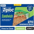 thumbnail image 5 of Ziploc® Brand Sandwich Bags with EasyGuide™ Texture, Grip ’n Seal Technology with pan, 5 of 6