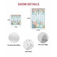 thumbnail image 7 of Nautical Coastal Kitchen Dish Towels for Drying Dishes Set of 3, Summer Beach Shell Coral Seaweed Blue Plaid Waffle Weave Microfiber Hand Tea Bathroom Towels Quick Dry & Absorbent Towel 15.7x23.6, 7 of 7