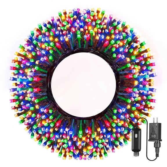Guhope Christmas Lights, 100LED 33FT Christmas Tree Lights, IP44 Waterproof Fairy Lights with 8 Modes Timer for Tree House Yard Holiday Party, Multicolor