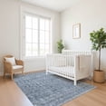 thumbnail image 7 of Addison Rugs Mayfield Premium Machine Washable Transitional Stripe Blue Rectangle Rug, 3' x 5', 7 of 7