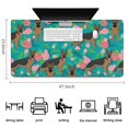 thumbnail image 5 of Long Mouse Pads for Desk,German Shepherd Dog and Flower Desk Mats on Top Of Desks, Desk Mouse Pad Extra Large with 3mm Non-Slip Base and Stitched Edge for Gaming,Office,Work,Home 47.3"x23.6", 5 of 6