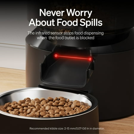 PETLIBRO - Granary Stainless Steel 5L Automatic Dog and Cat Feeder with Voice Recorder - Black