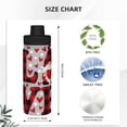 thumbnail image 3 of Fuzoiu Buffalo Plaid Love And Gnome Print 18oz Sports Insulated Kettle,Stainless Steel Vacuum Water Bottle, Leakproof Sport Flask, 3 of 7
