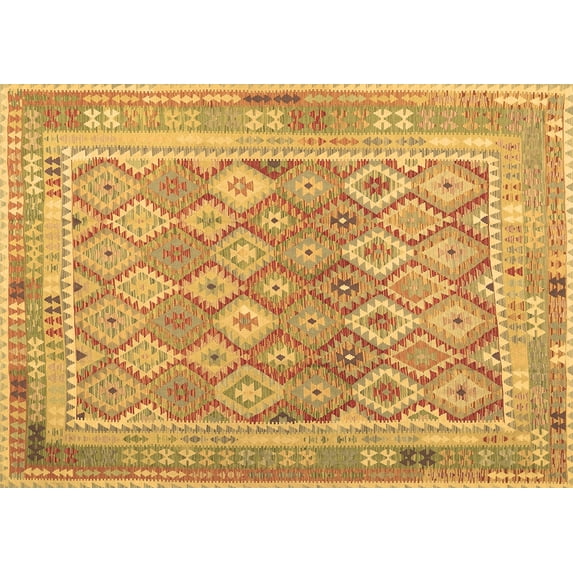 Ahgly Company Indoor Rectangle Oriental Brown Traditional Area Rugs, 8' x 10'