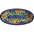 thumbnail image 2 of Polish Pottery 5½-inch Condiment Dish (Blissful Daisy Theme) Hand Painted in Boleslawiec, Poland + Certificate of Authenticity, 2 of 6