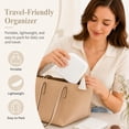thumbnail image 4 of Small Travel Jewelry Pounch Case, 6-Layer Velvet Jewelry Organizer Storage Bag with Zipper, Mini Portable Pouch for Rings Earring, Anti-Scratch Jewelry Pouch Gift for Women Girls(White), 4 of 9