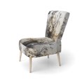 thumbnail image 3 of Designart "composition Florale Bohème Terrestre I" Chaise d'Appoint Bohème Grise Rembourrée - Fauteuil Moderne pour Chambre, 3 of 7