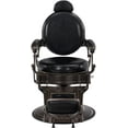 thumbnail image 4 of BarberPub Heavy Duty Vintage Barber Chair,  Salon Chair with Metal Frame, 4 of 9