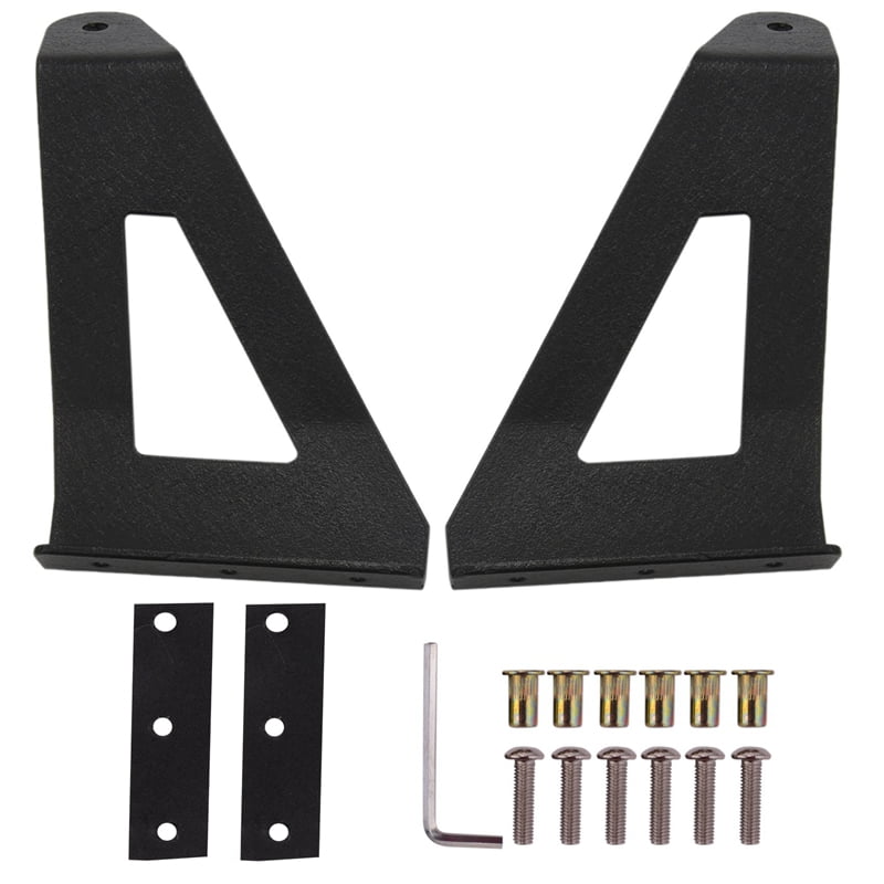 Windshield Roof 52Inch Curved LED Light Bar Mounting Brackets Kit for