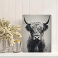 thumbnail image 2 of Qisvanset Highland Cow Canvas Wall Art 15.75x11.81 Inches, 2 of 8