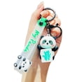 thumbnail image 5 of Ziurtnc Cartoon Panda Keychain PVC Animal Doll Wristlet Strap Key Ring Holder DIY Handbag Pendant Backpack Decoration Kids Adults Birthday Gift, 5 of 8
