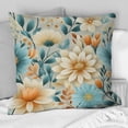 thumbnail image 2 of Designart "Timeless Flourishing Gardens In Blue I" Botanical Printed Throw Pillow, 2 of 5