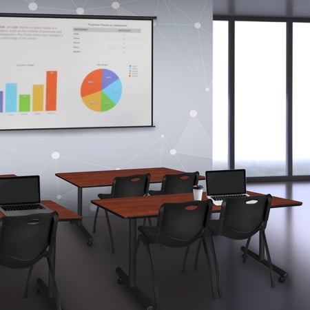 training table with stack chairs product