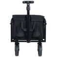 thumbnail image 4 of Expandable Dual-Layer Utility Wagon with 100% Extra Space - 225lbs Grocery Cart for Camping, Shopping, Sports, Gardening, Fishing, Black, 4 of 14