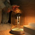 thumbnail image 4 of Tubicen LED Cordless Table Lamp, 4000mAh USB Rechargeable Battery Lamp, Modern Bedside Nightstand Lamp, 4-Level Touch Dimmable Night Light, DIY Removable Lamp, Nickel, 4 of 7