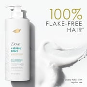 Dove Damage Therapy Derma 2in1 Shampoo & Conditioner for Flaky Scalp Calming Relief with Pyrithione Zinc and Aloe Vera, 18 Fl Oz