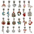 thumbnail image 3 of Pulsera de Navidad YONGSHENG 100 piezas Caja de regalo DIY joyería infantil creativa colorido cristal rojo alce, 3 of 5