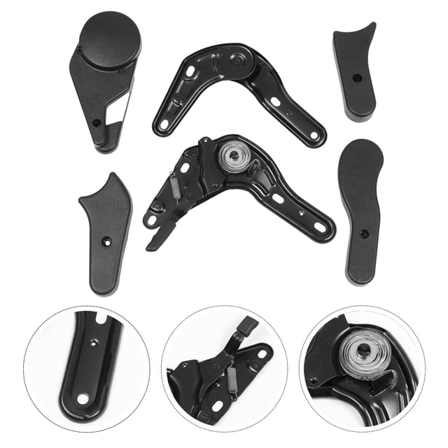 BRIGHTFUFU 1 Ensemble Accessoires de Chaise de Jeu Rotation Multi-Angle Noir pour Usage de Bureau