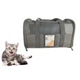 thumbnail image 3 of Mochila de Transporte para Mascotas Yuyangstore Portabebés para Perros Gris Portador al aire libre 45x28x28cm, 3 of 8