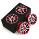 thumbnail image 1 of 4 Piezas 1/10 RC On-Road Drift Racing Car 52 Mm Rueda de Metal Llanta Cubo de Rueda para Sakura , Rojo, 1 of 5