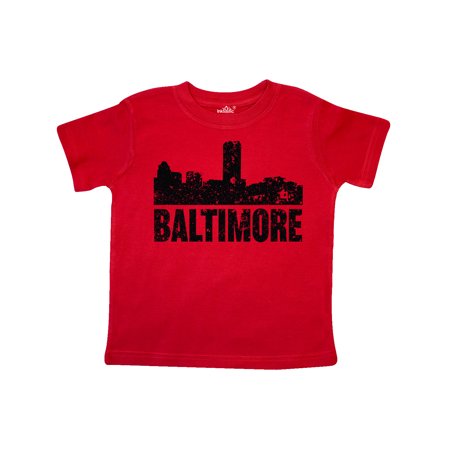 

Inktastic Baltimore Skyline Grunge Gift Toddler Boy or Toddler Girl T-Shirt