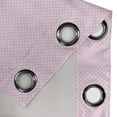 thumbnail image 4 of Ambesonne Polka Dots Grommet Curtain, Vintage Nursey, 50" x 72", White and Pink, 4 of 6