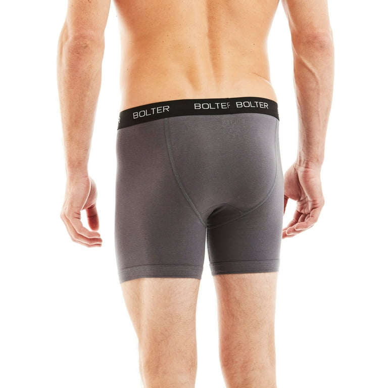 5-Pack Boxer Briefs by Bolter Men's Cotton Spandex Underwear