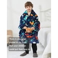 thumbnail image 2 of Sudadera con capucha NOUKOW para niños de 6 a 10 años, franela sherpa, 2 of 6