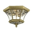 thumbnail image 4 of Livex Lighting Monterey Ceiling Mount in Antique Brass, 4 of 10