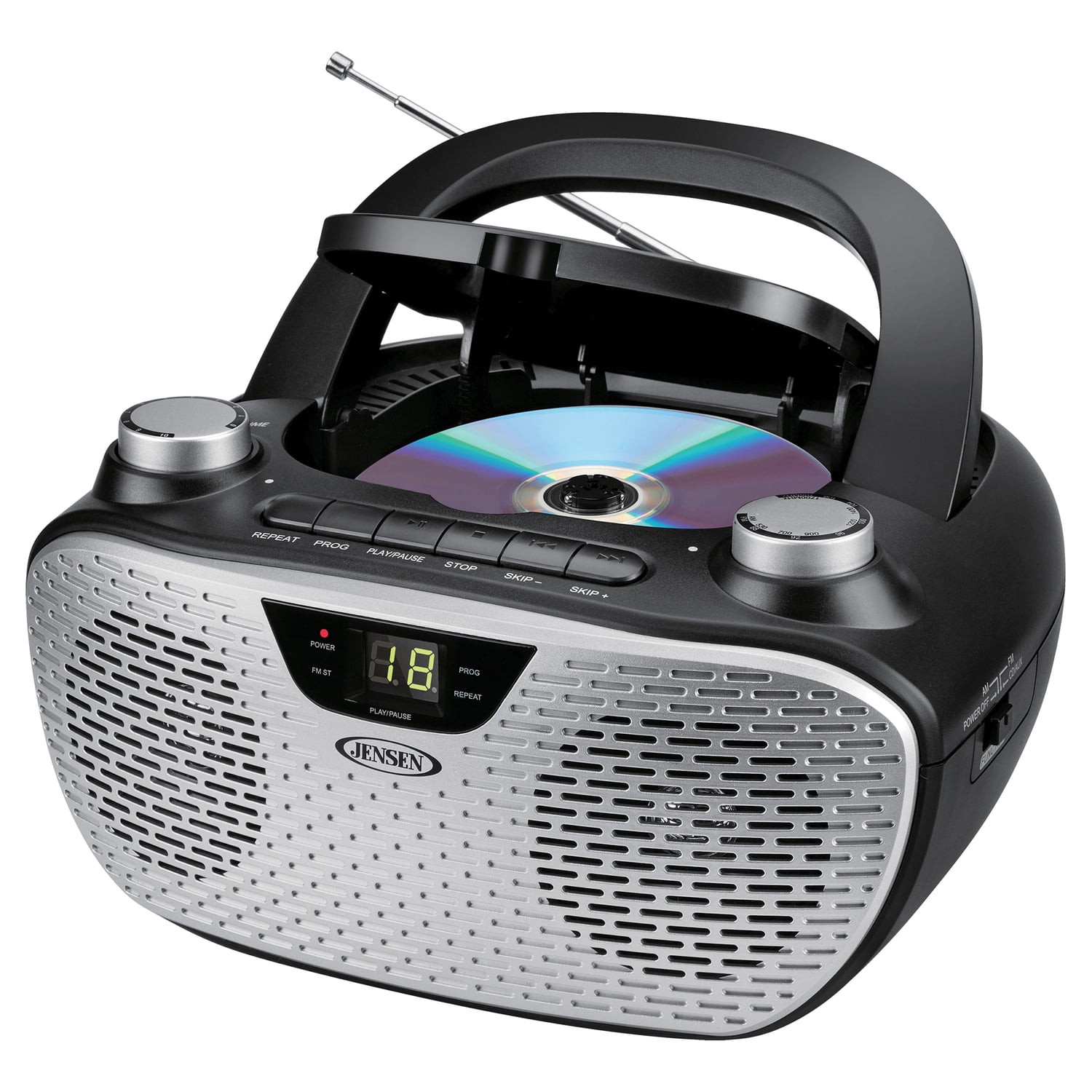 JENSEN CD-485 Portable Stereo CD Player with AM/FM Radio