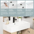 thumbnail image 5 of 21.6 in Small Bathroom Vanity with Sink,Doors and Storage Shelves,Wood Modern Single Fluted Bathroom Sink Cabinet Freestanding (Natural Wood,Left Shelf), 5 of 9