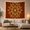 Flame Sun Mandala, variant on Intricate Orange and Brown Mandala on a Cream Background, Peaceful Boho for Boho Decor Lovers, Ornate Ethnic Wall Art, Housewarming Gift, Tapestry Wall Hanging for Living Room and Bedroom