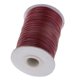 thumbnail image 5 of Cordón de encerado de de 165m y 1mm, cordón para artesanía en cuero, cuerda hecha a mano, artesanía DIY Vino rojo Macarena Cordón de algodón encerado, 5 of 7